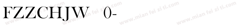 FZZCHJW 改版0字体转换